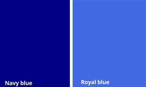 royal blue and navy blue